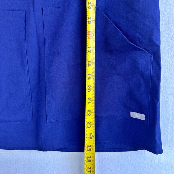FIGS Technical Collection Scrubs Top Womens Medium Navy Medical Kasane Shirt - Picture 6 of 13